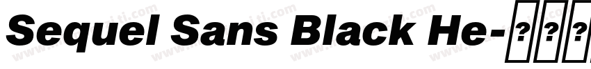 Sequel Sans Black He字体转换